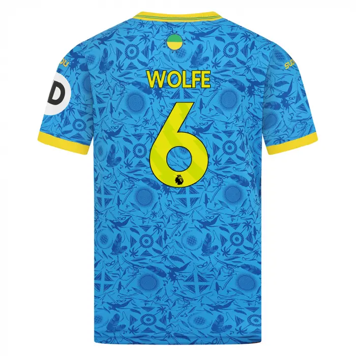Wolves Kits Shop | Official 2025-26 Wolves Third Shirt – Junior WOLFE 6 Wolverhampton Wanderers Apparel